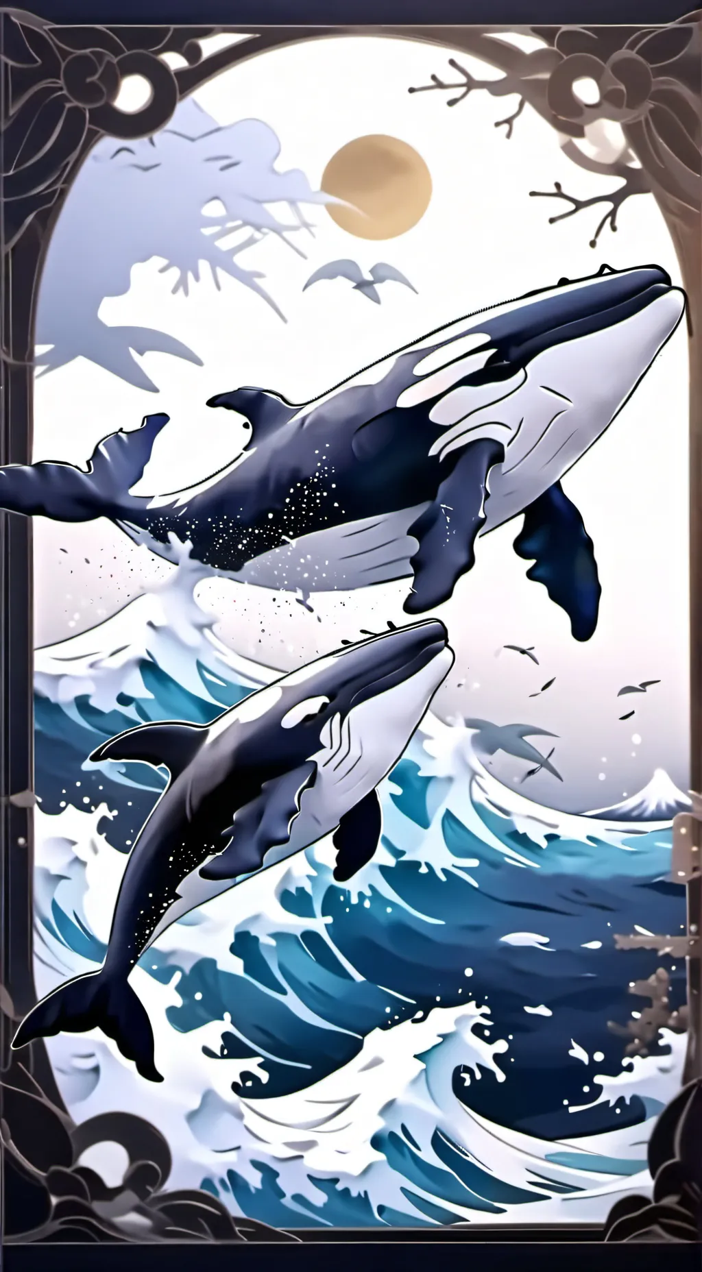 ai character: Friendly whale background