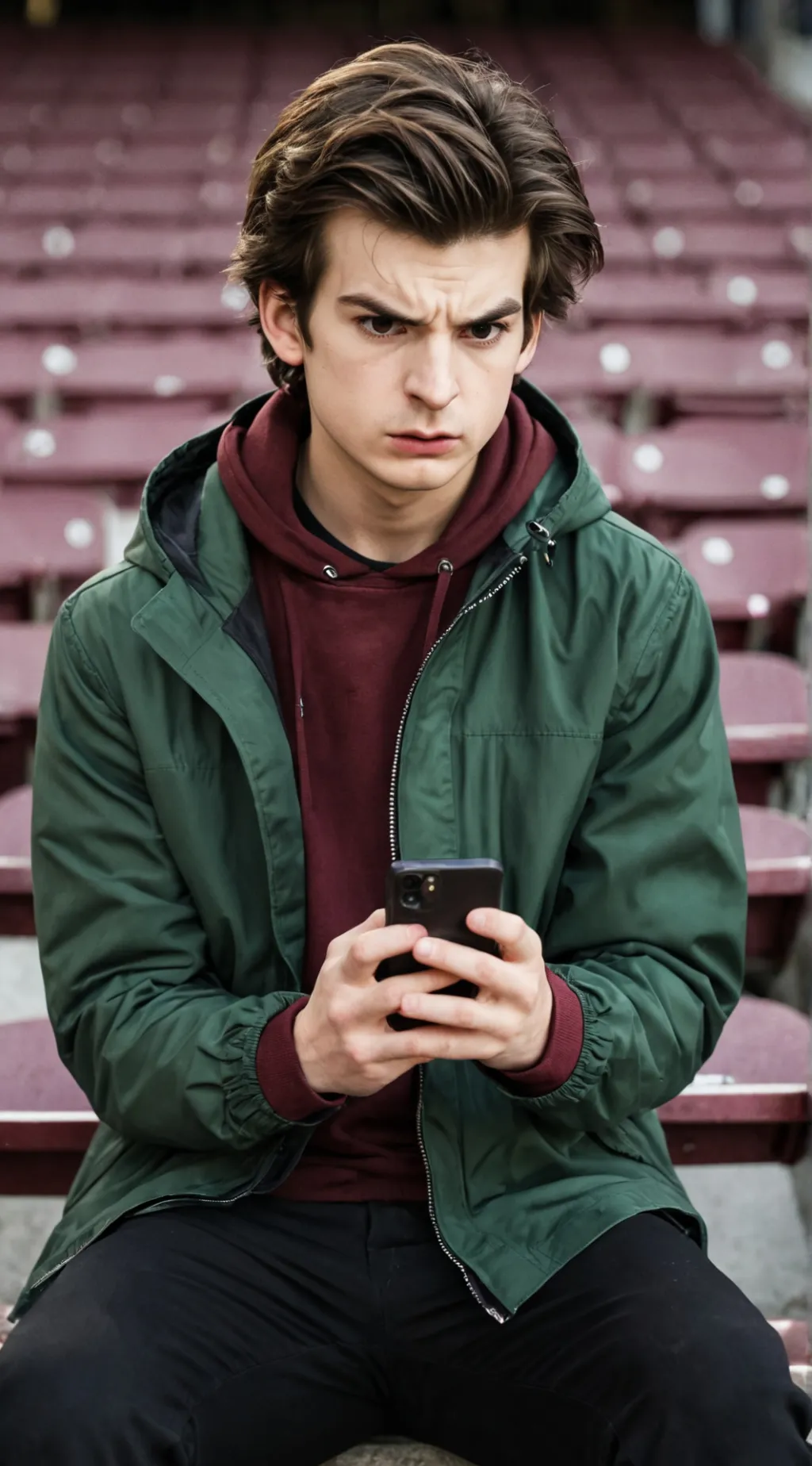 ai character: Andrew Garfield background