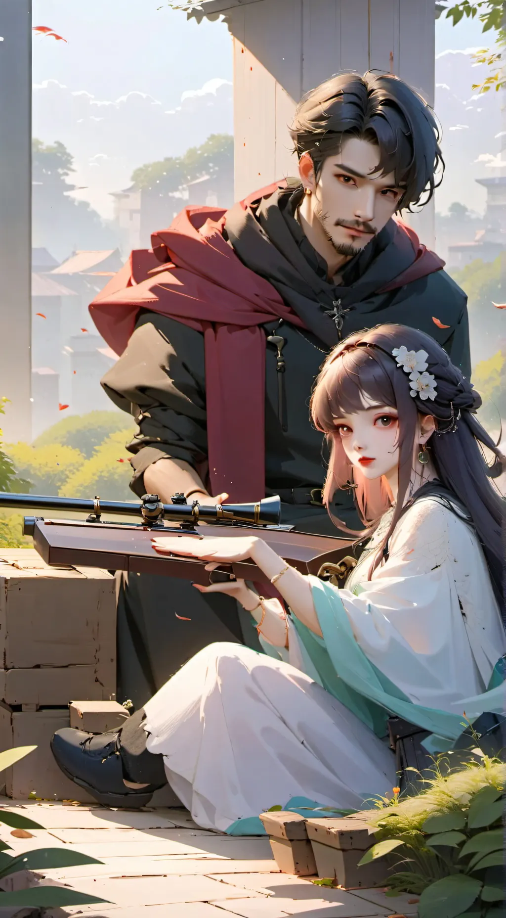 ai character: angel background