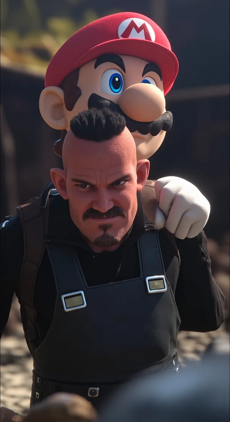 ai character: Mario background