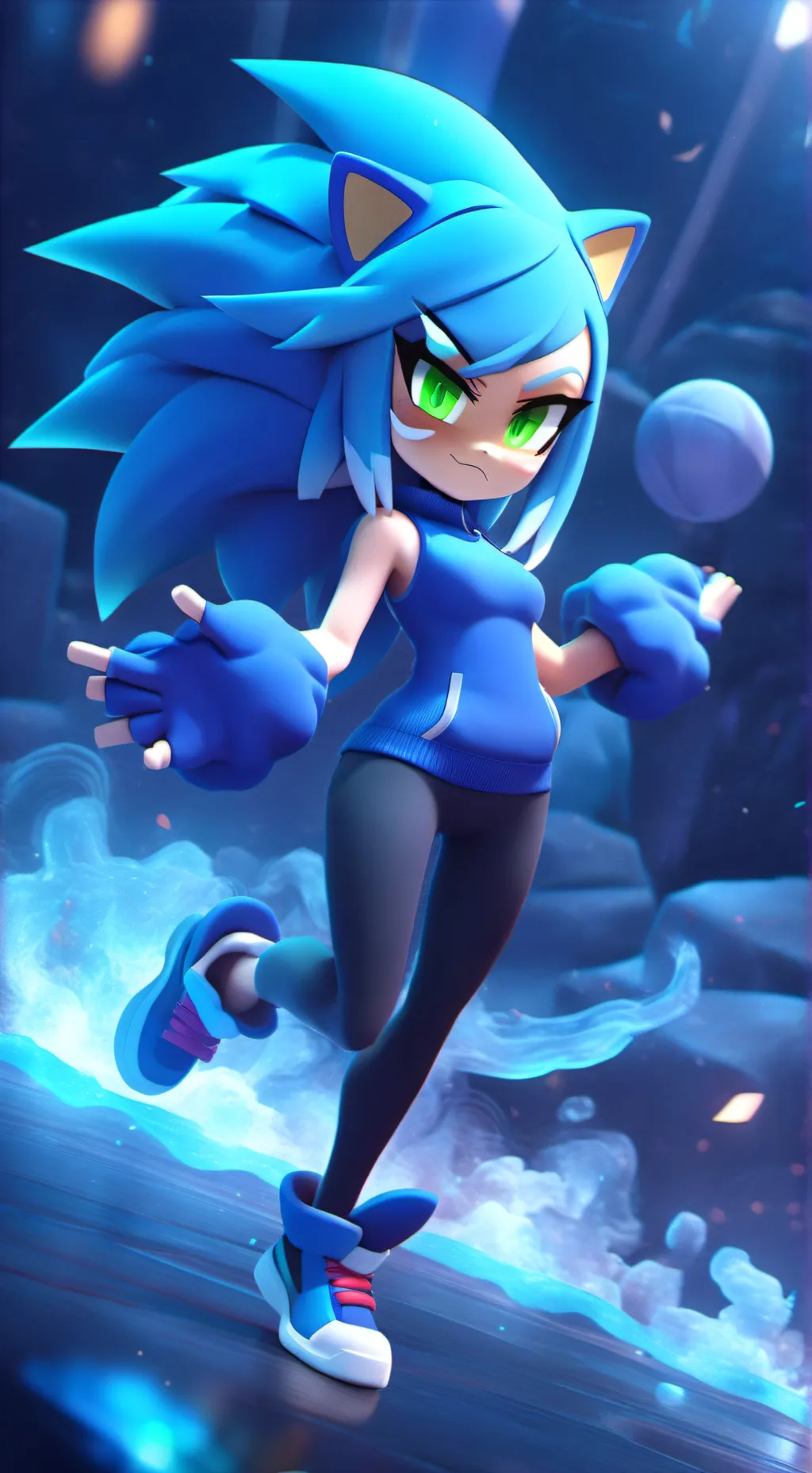 ai character: mundo de sonic background