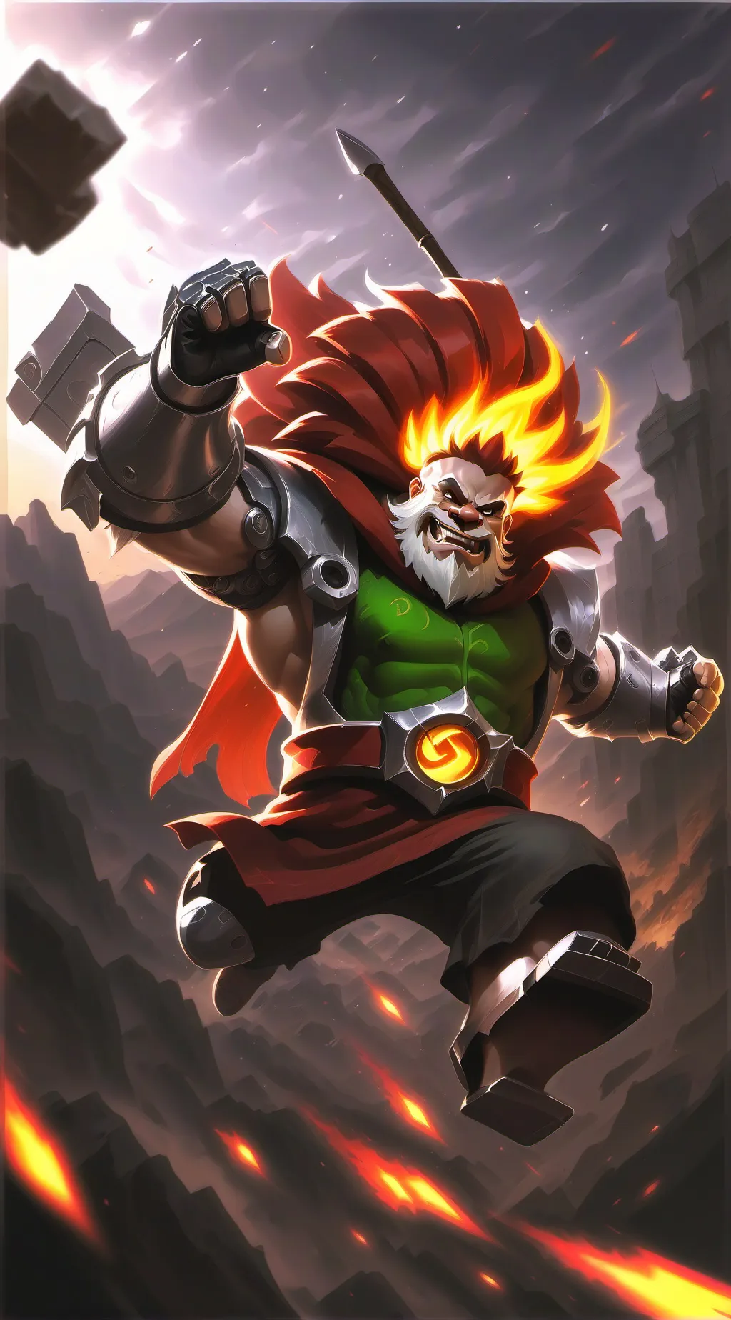 ai character: recuit man background