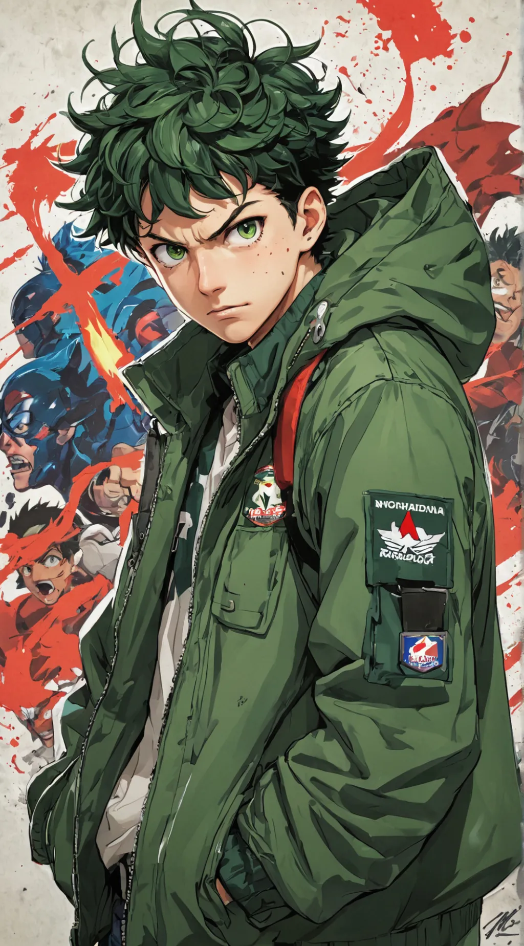 ai character: Deku background