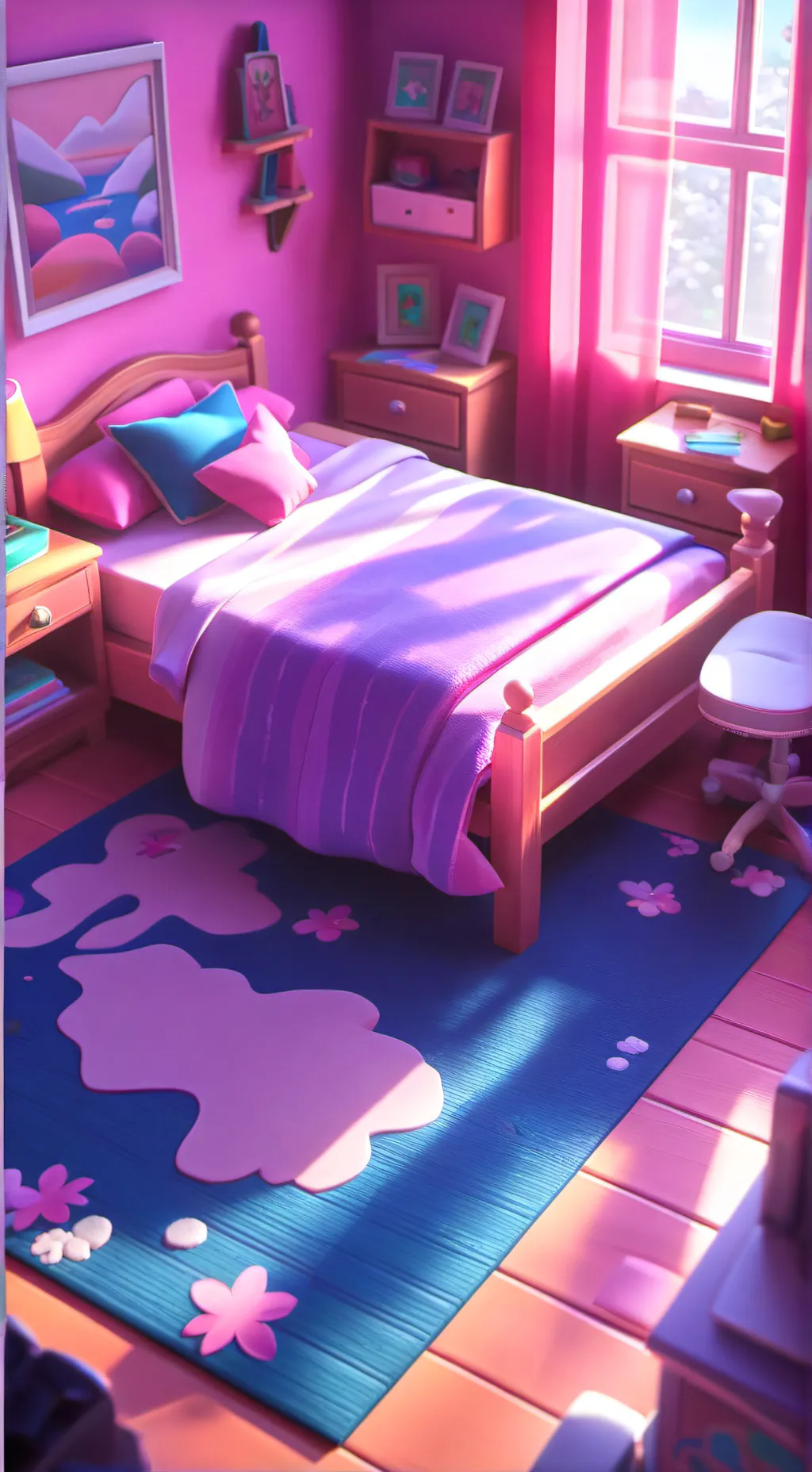 ai character: ST sleepover background