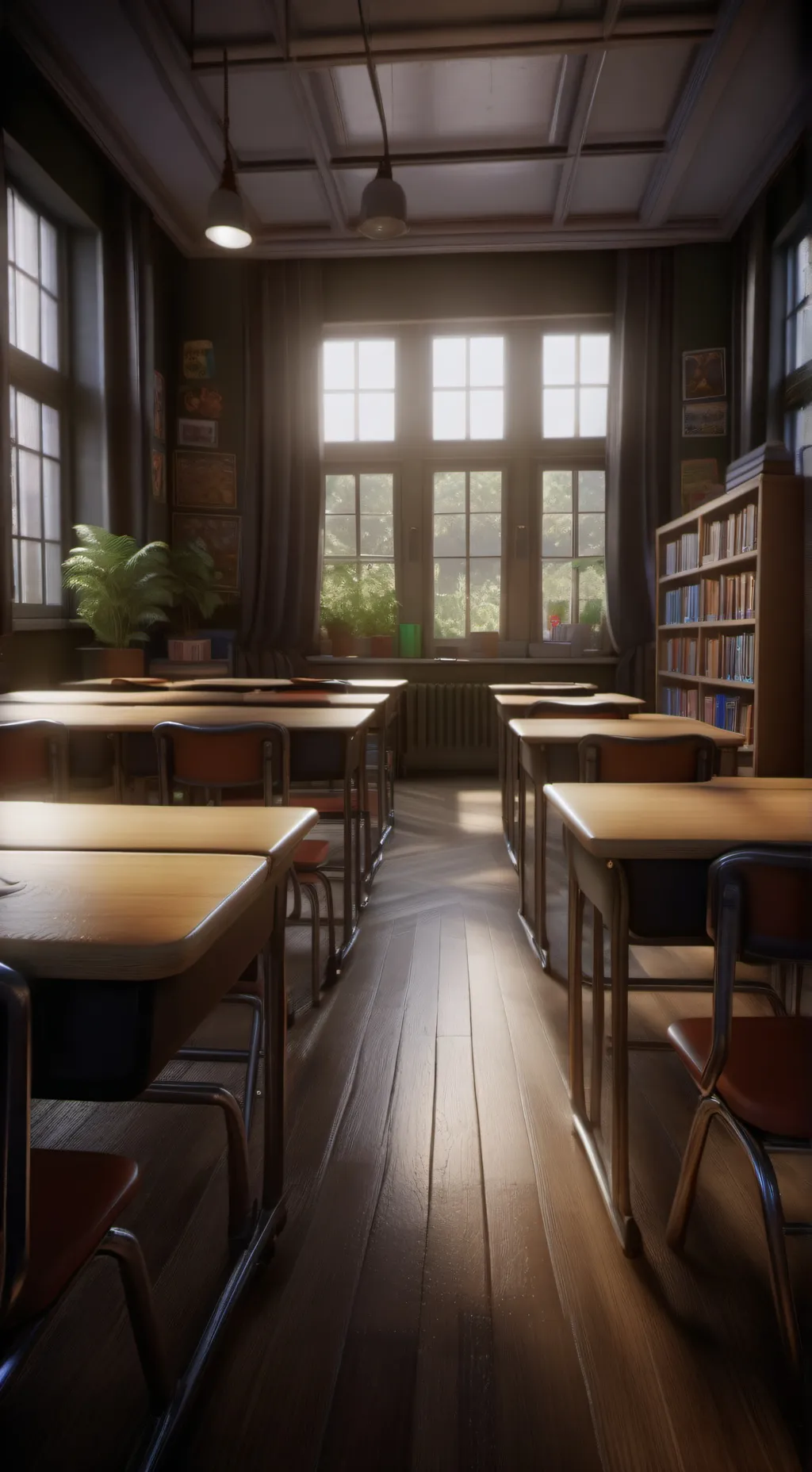 ai character: Classroom background