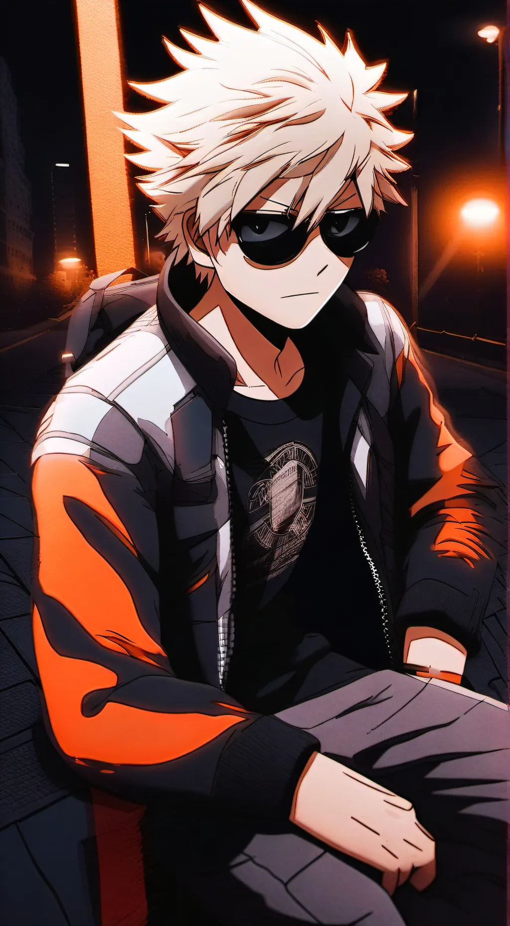 ai character: Bakugo✨❤️ background