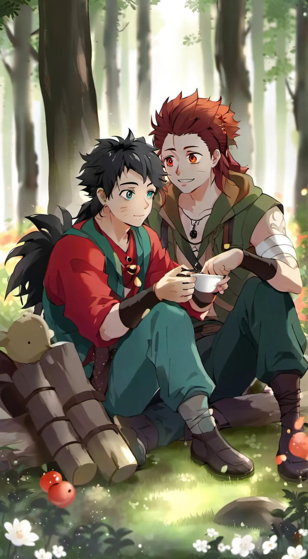 ai character: Giyu and Sabito background