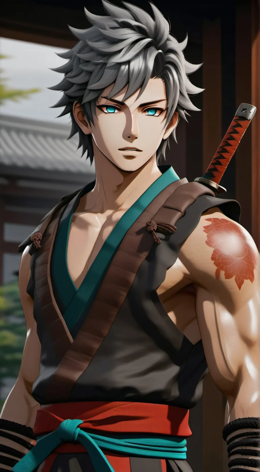 ai character: Yukimura  background