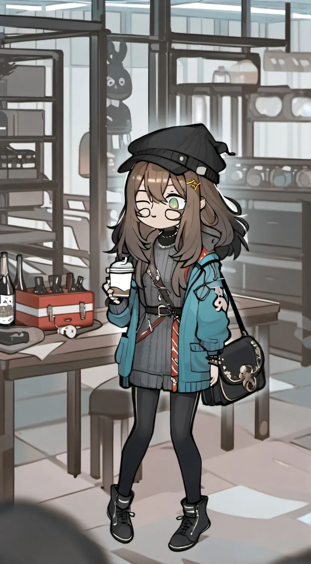 ai character: ash background