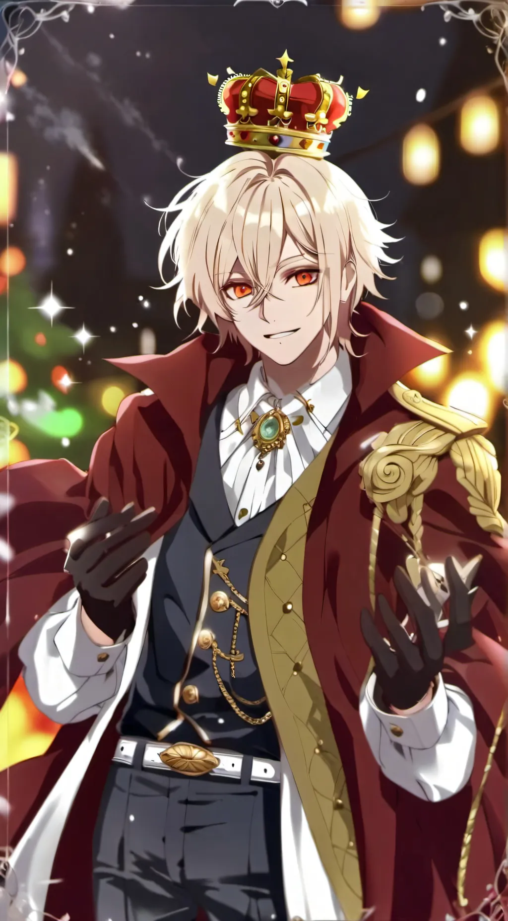 ai character: king Bakugo  background