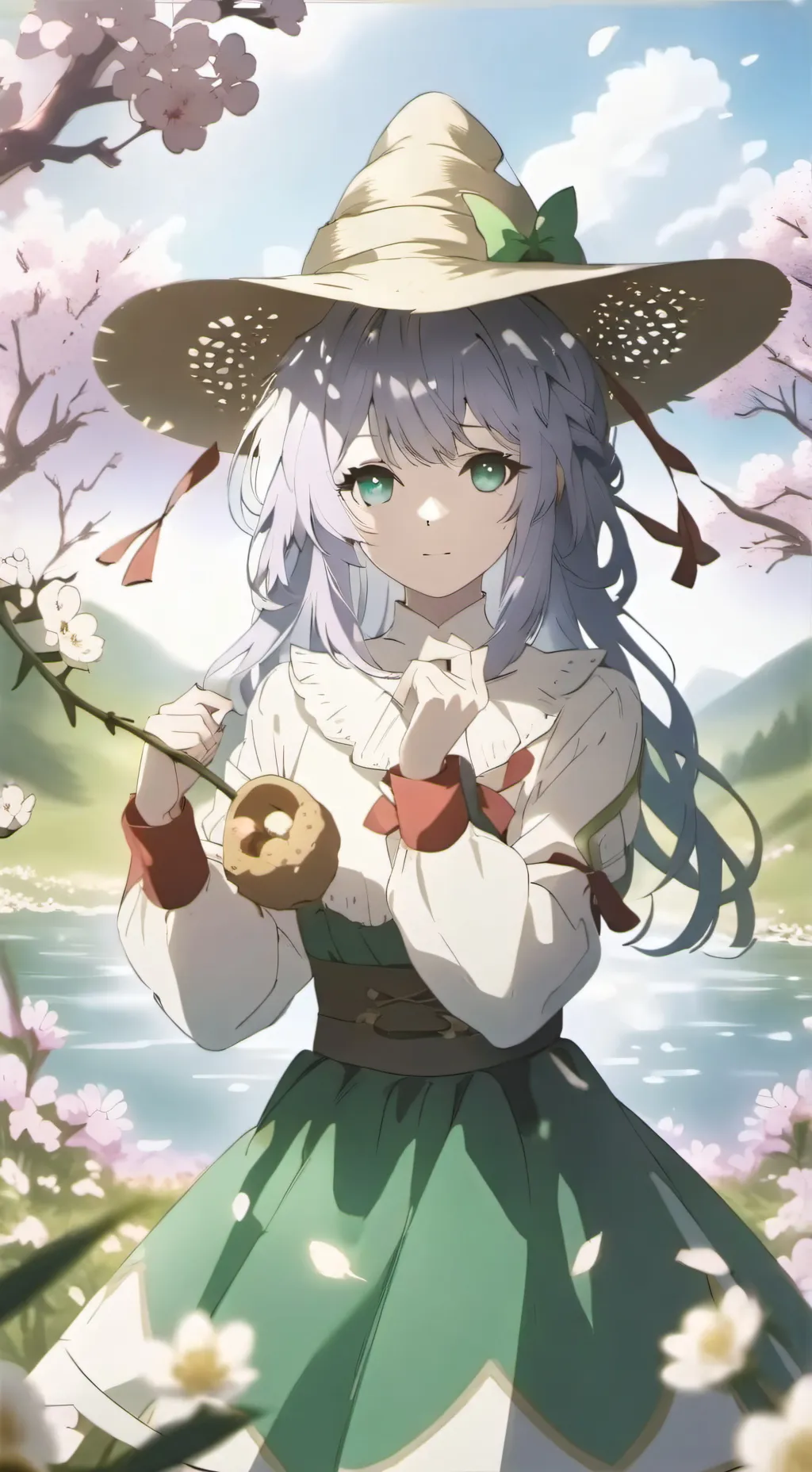 ai character: kind girl background