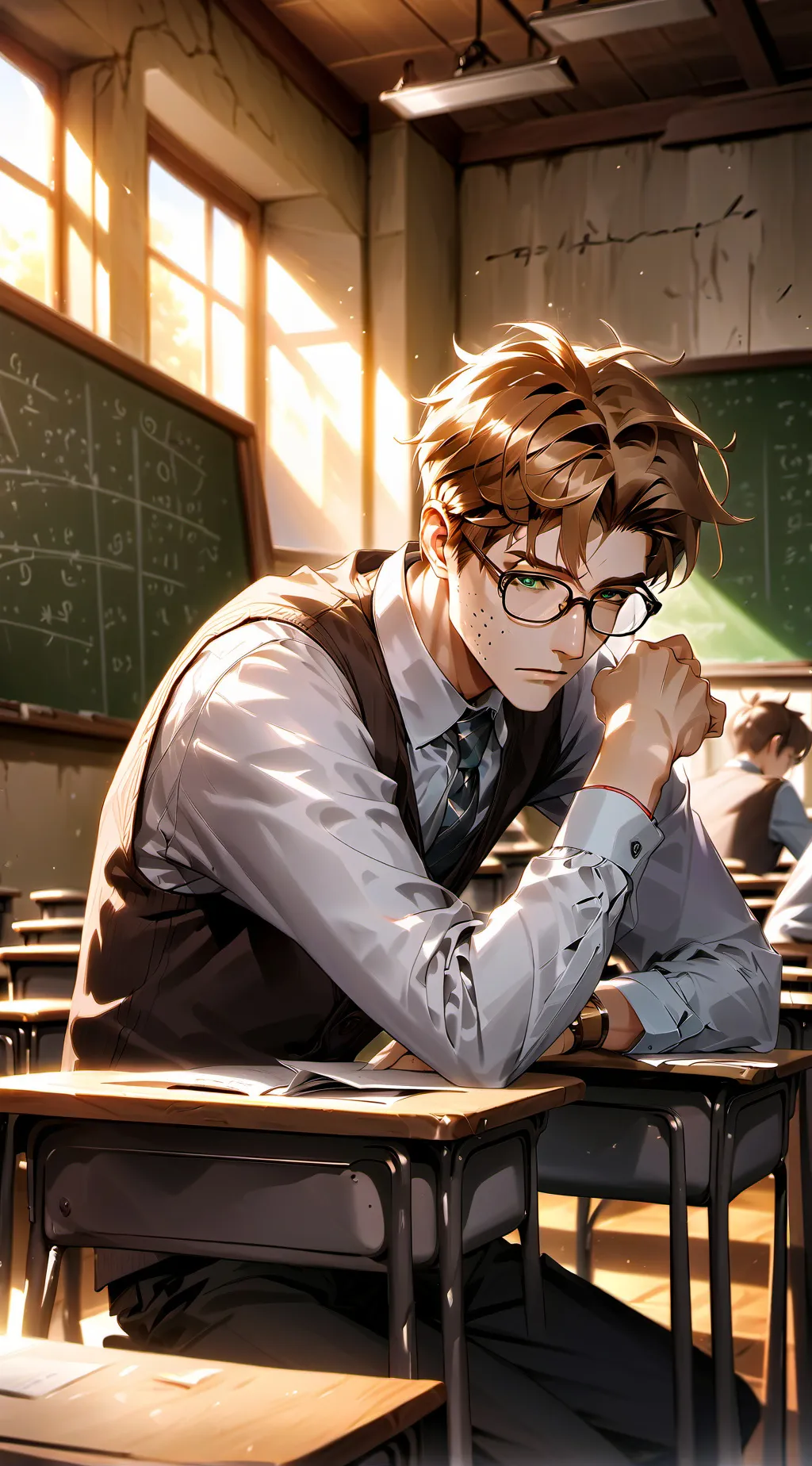ai character: MATH 📐📊📚 TEACHER background