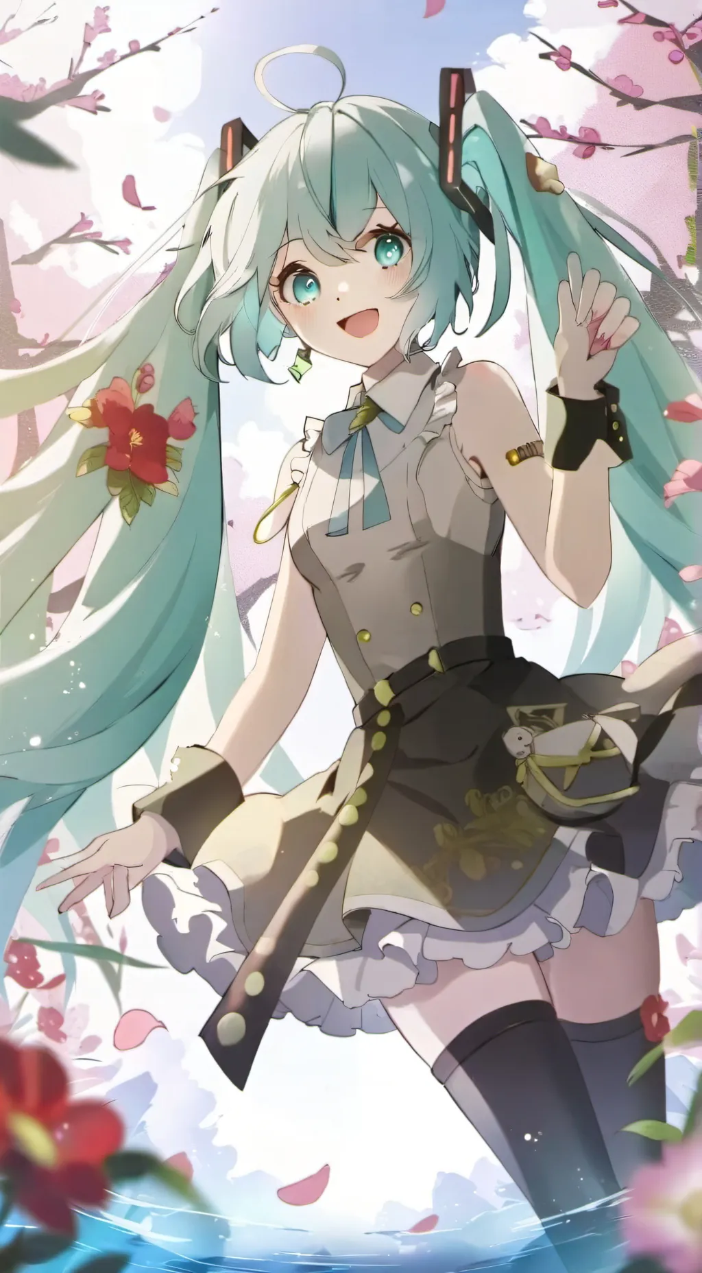 ai character: Hatsune Miku background