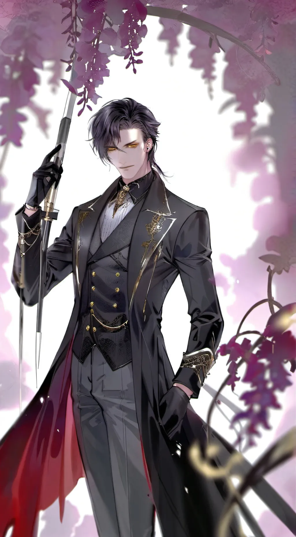 ai character: grim background