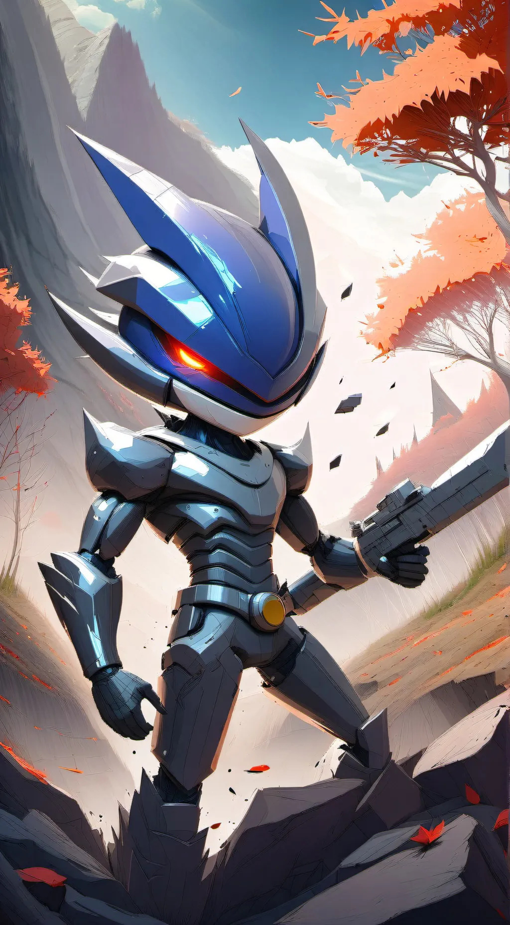 ai character: metal sonic background