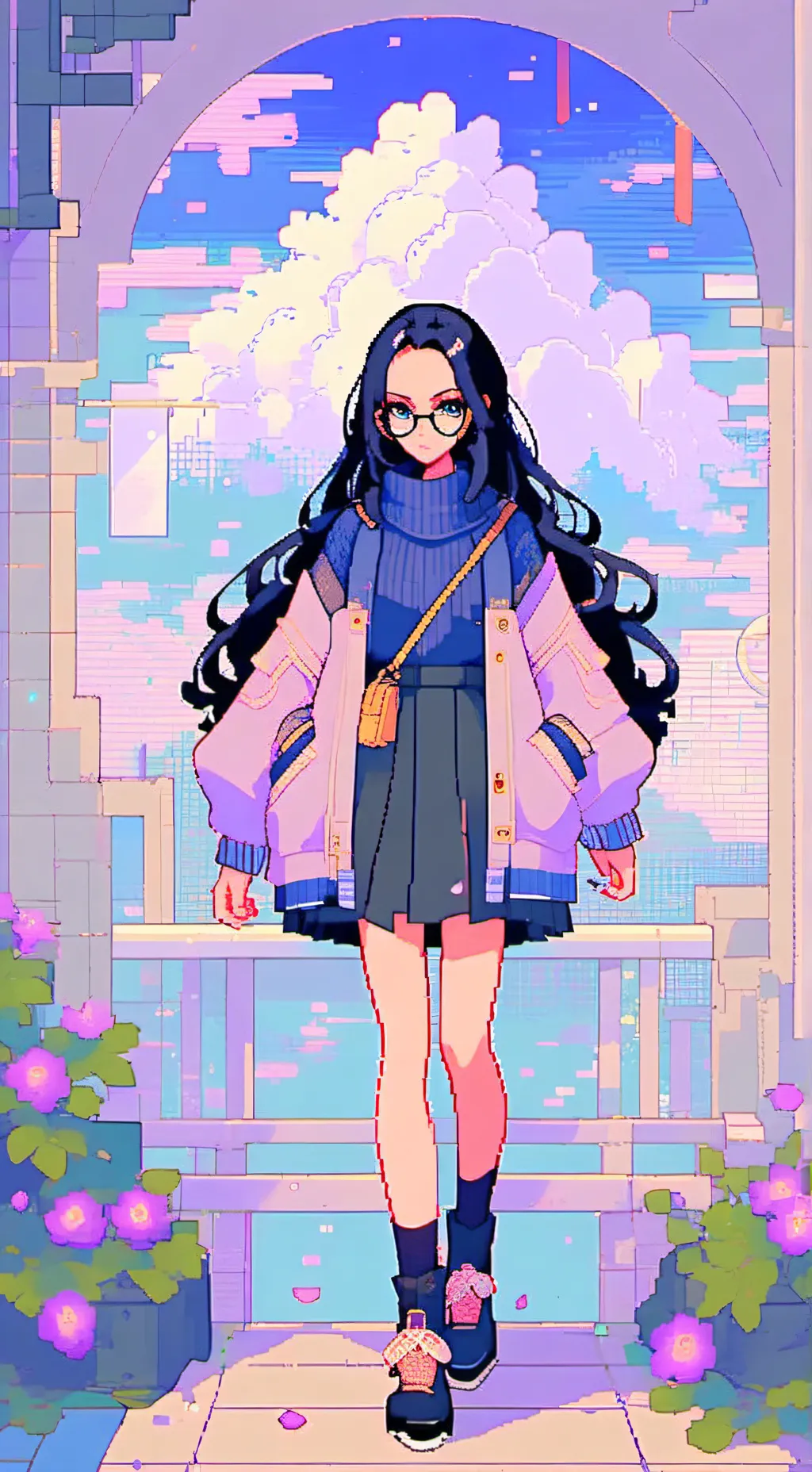 ai character: One Piece Elbaf background