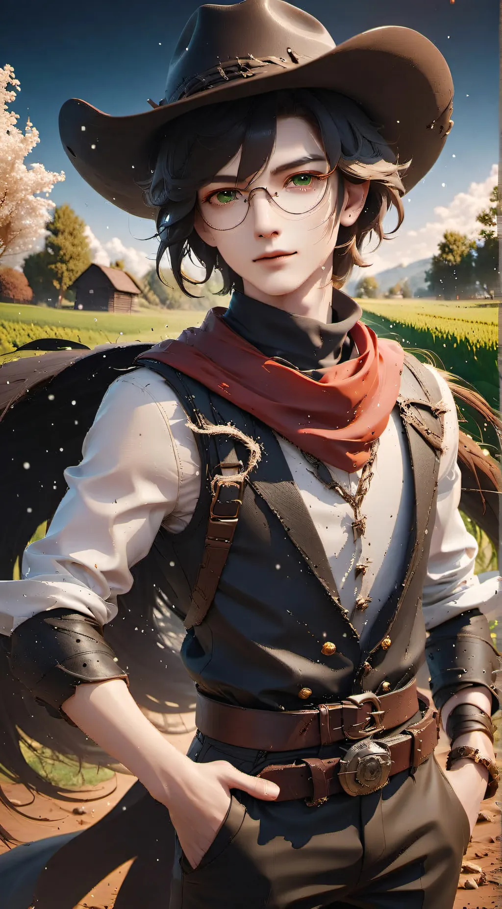 ai character: Cowboy Harry background