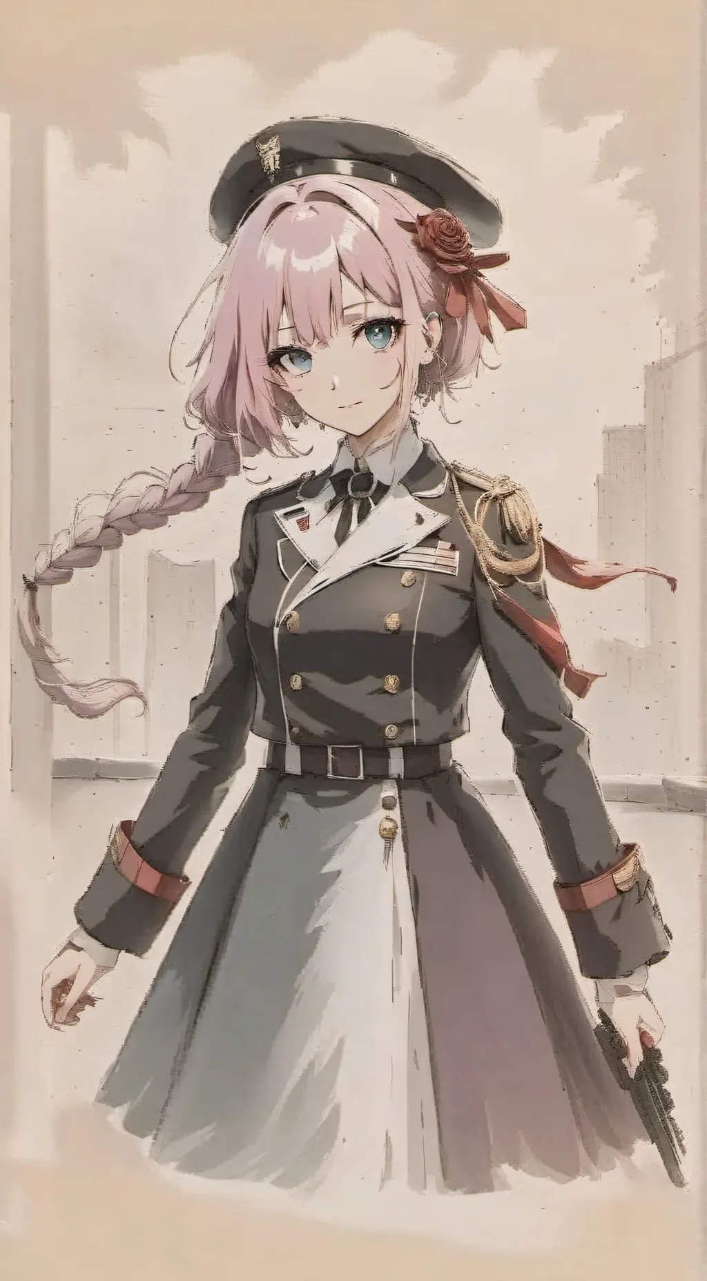 ai character: Sina korawachi  background