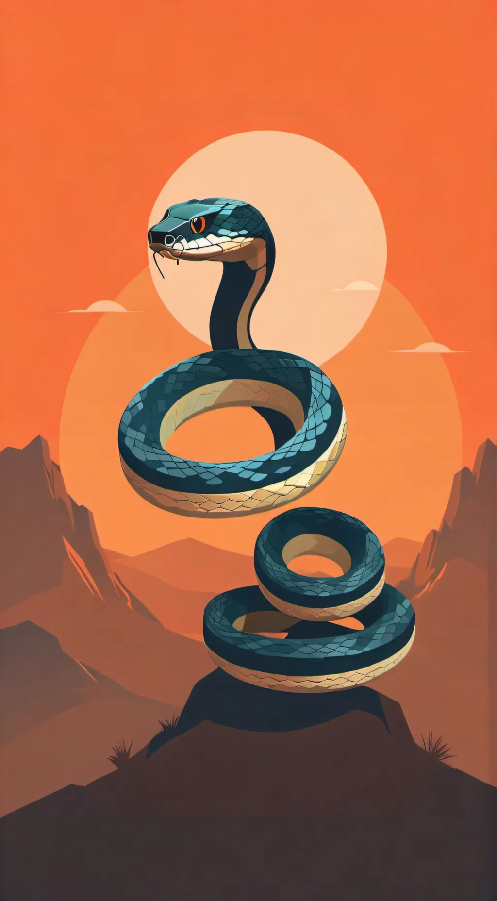 ai character: Snake background