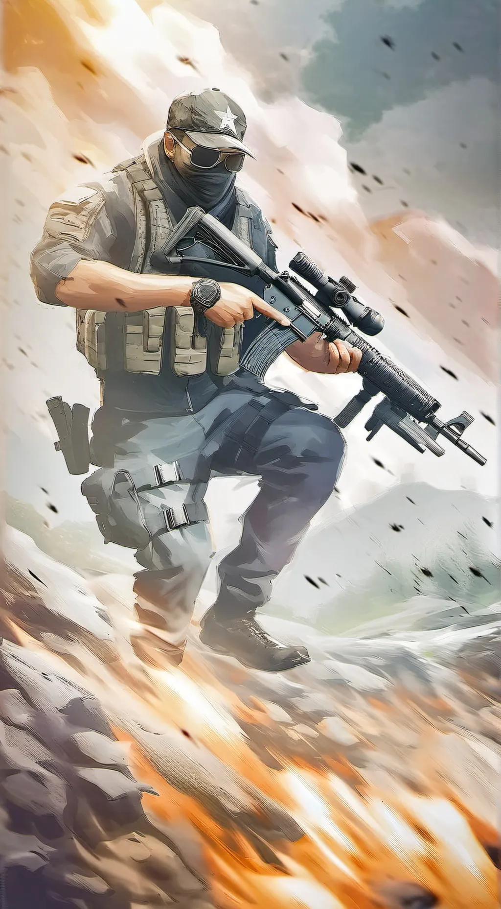 ai character: CoD(Army) background