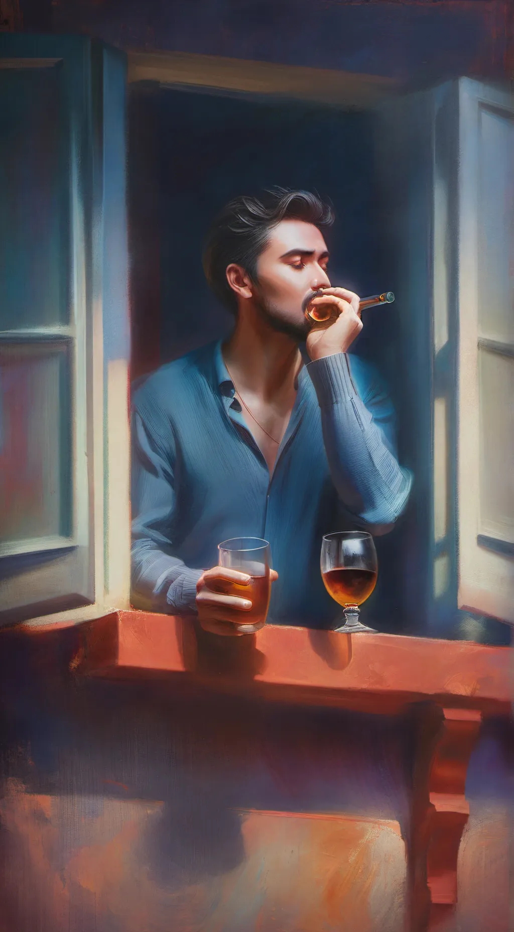 ai character: man background