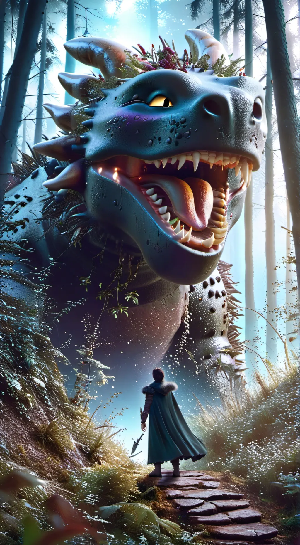 ai character: httyd horror background