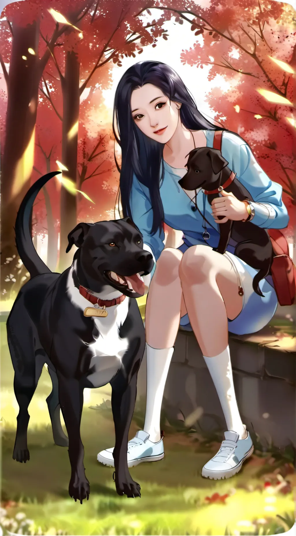 ai character: blind mha background