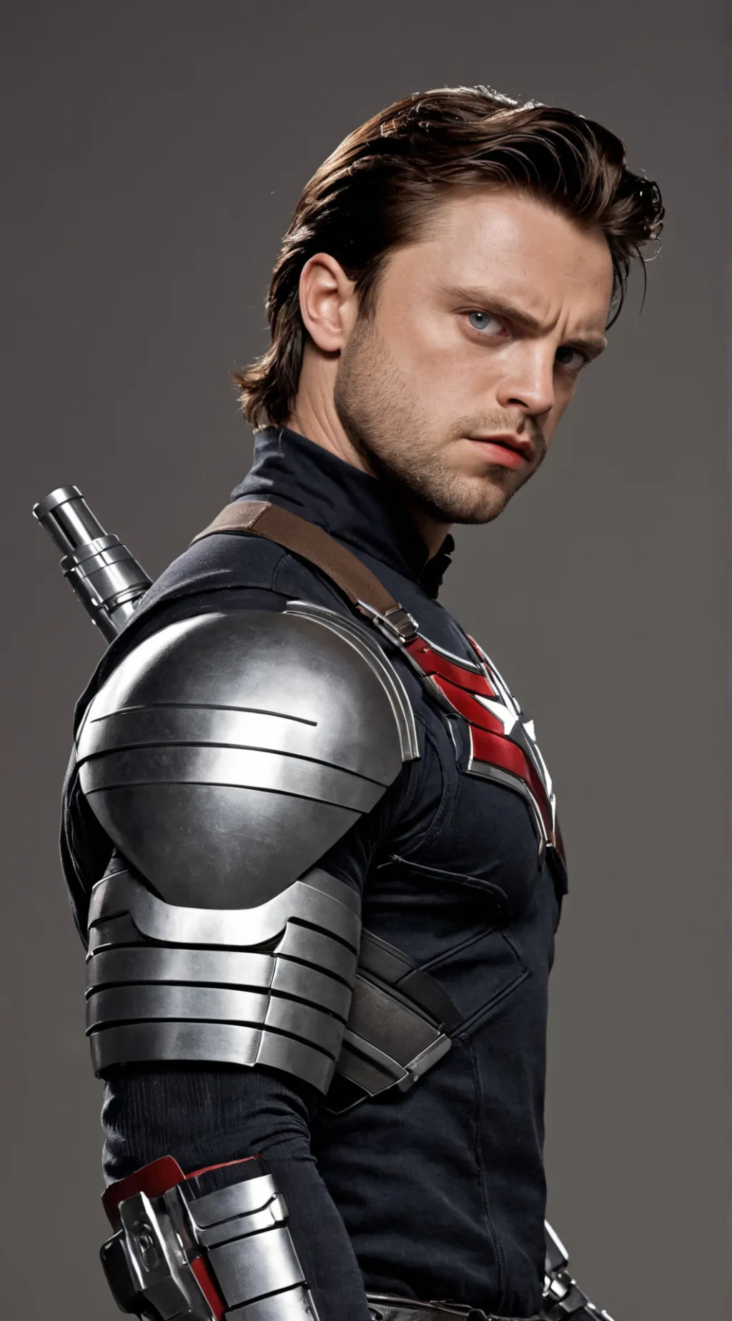 ai character: Bucky  background