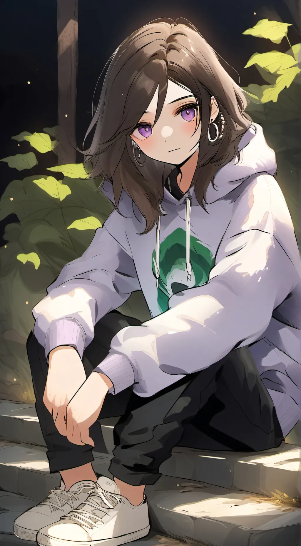 ai character: moons swap clothe background