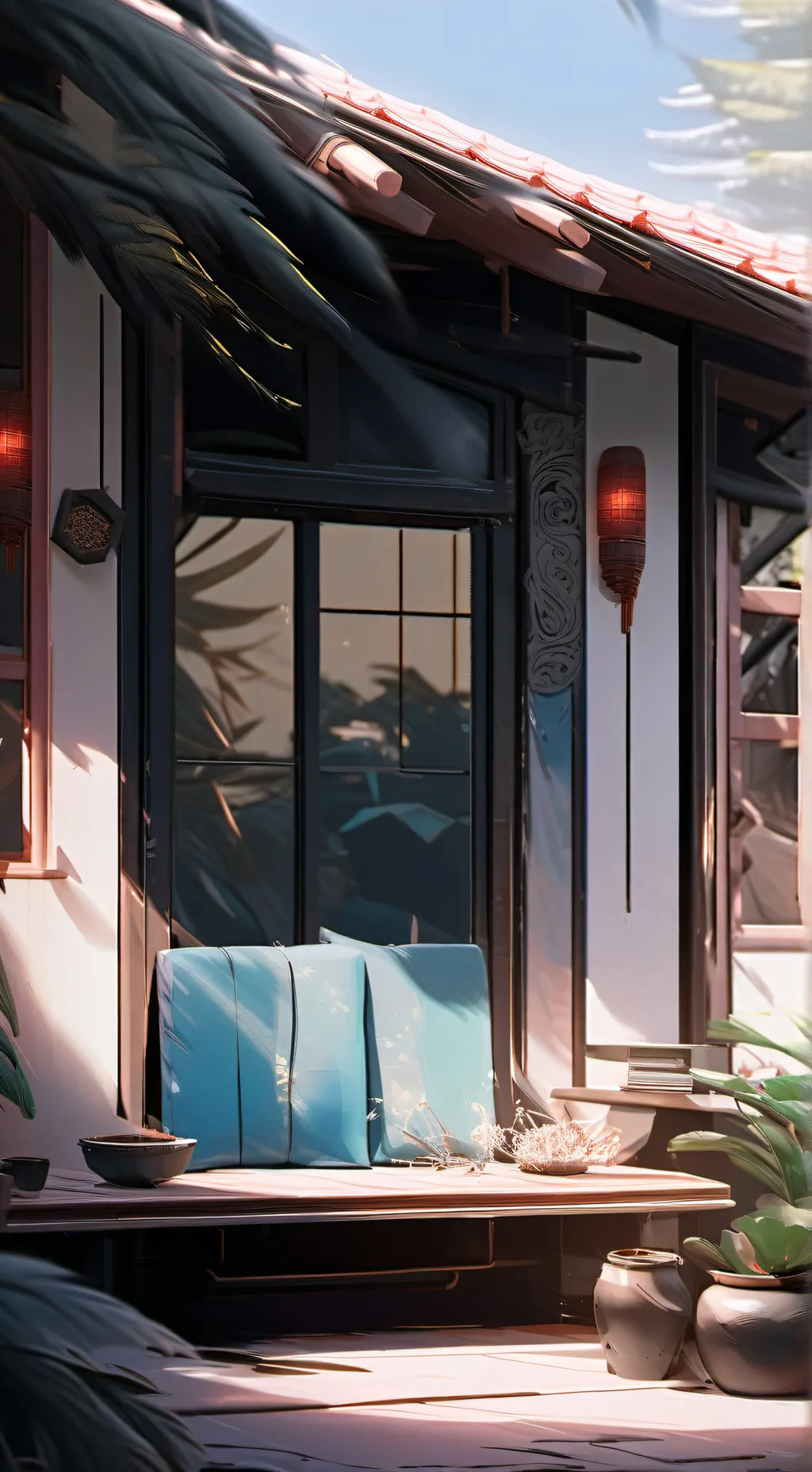 ai character: fam xmas party background