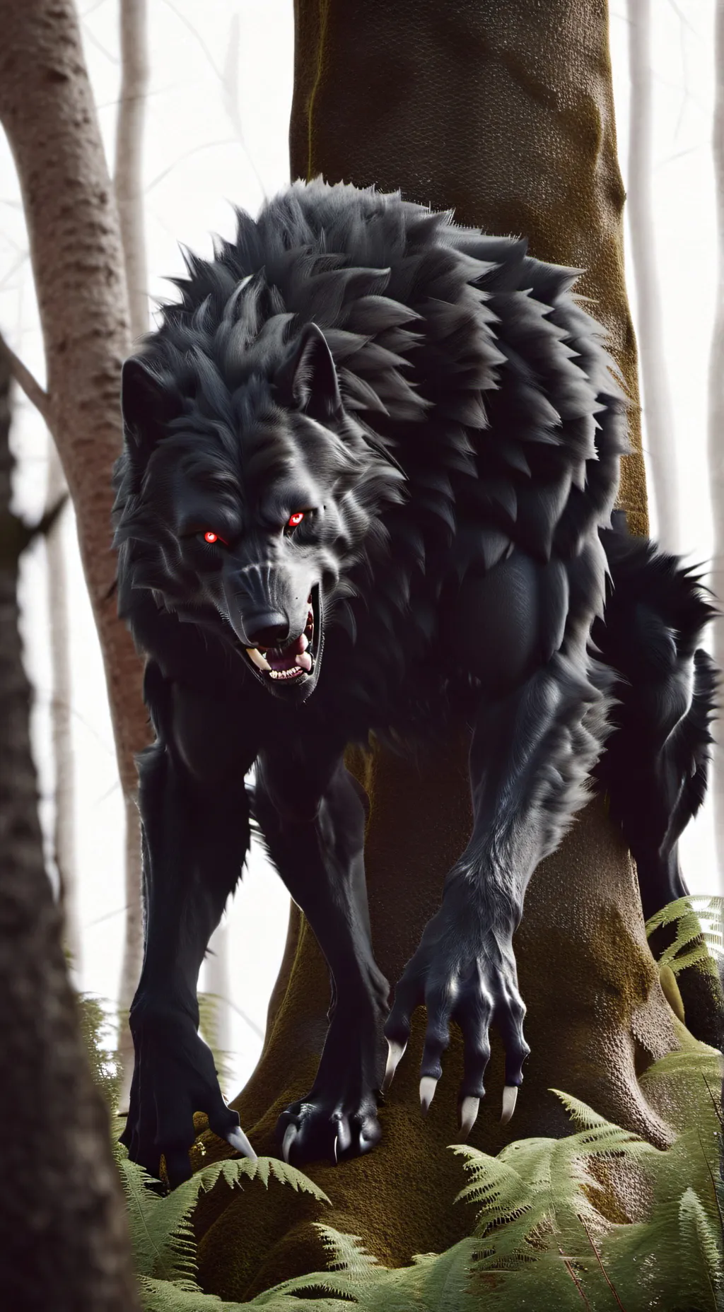 ai character: werewolfsbelike background