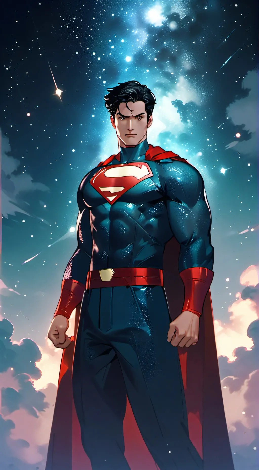 ai character: supper man background