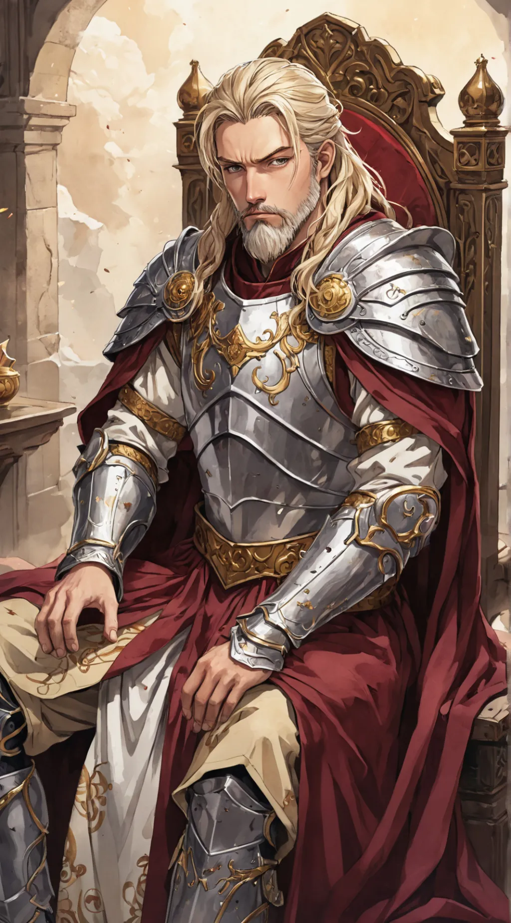 ai character: King Alfred background