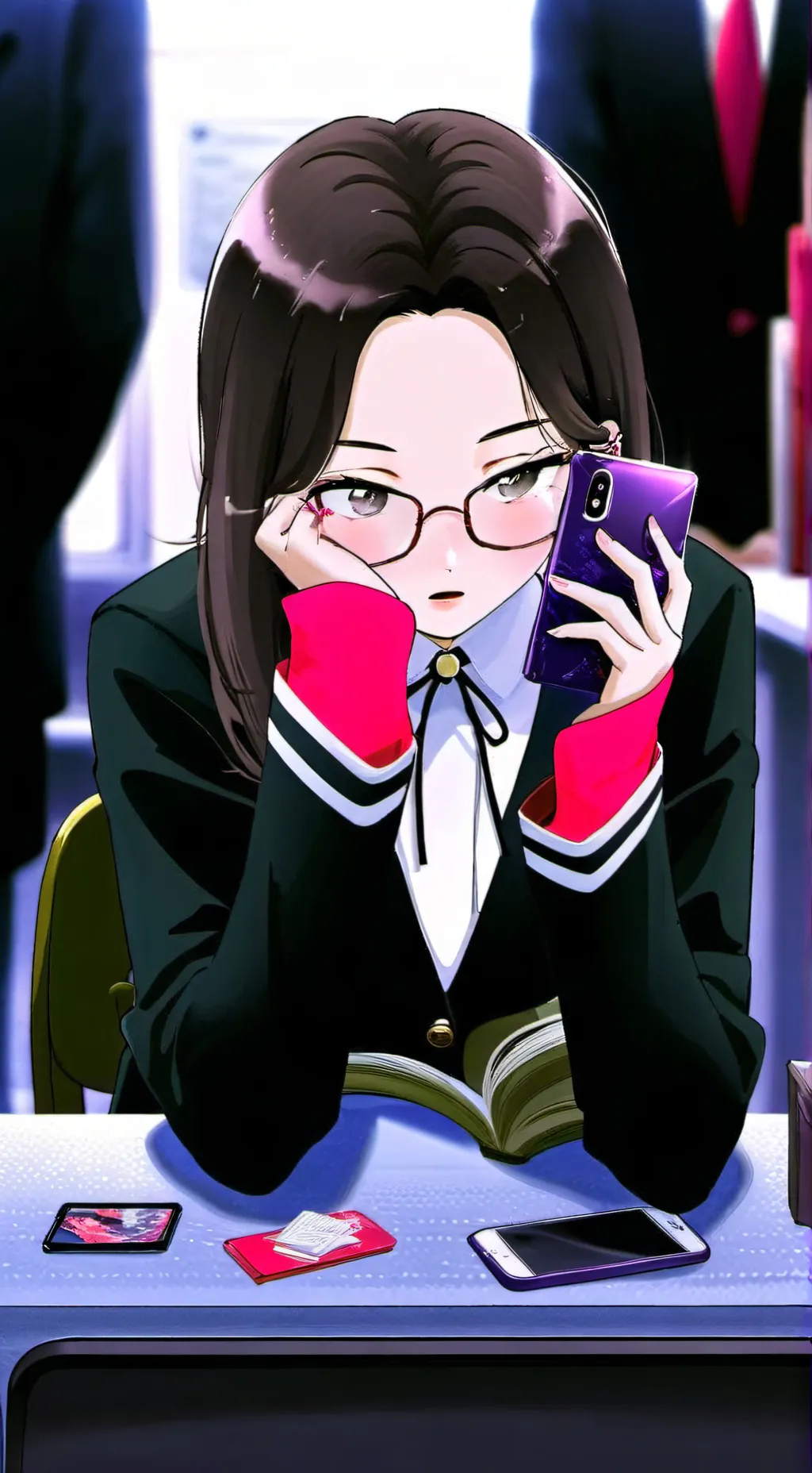 ai character: Rie background