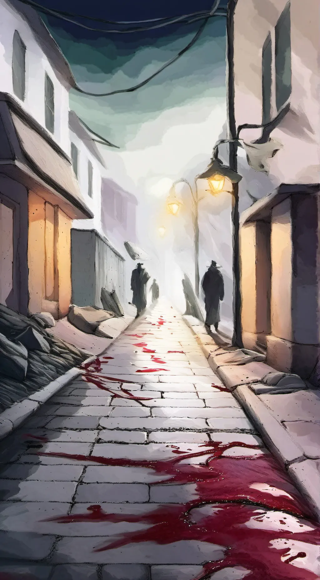 ai character: 2p  sprunki horror background