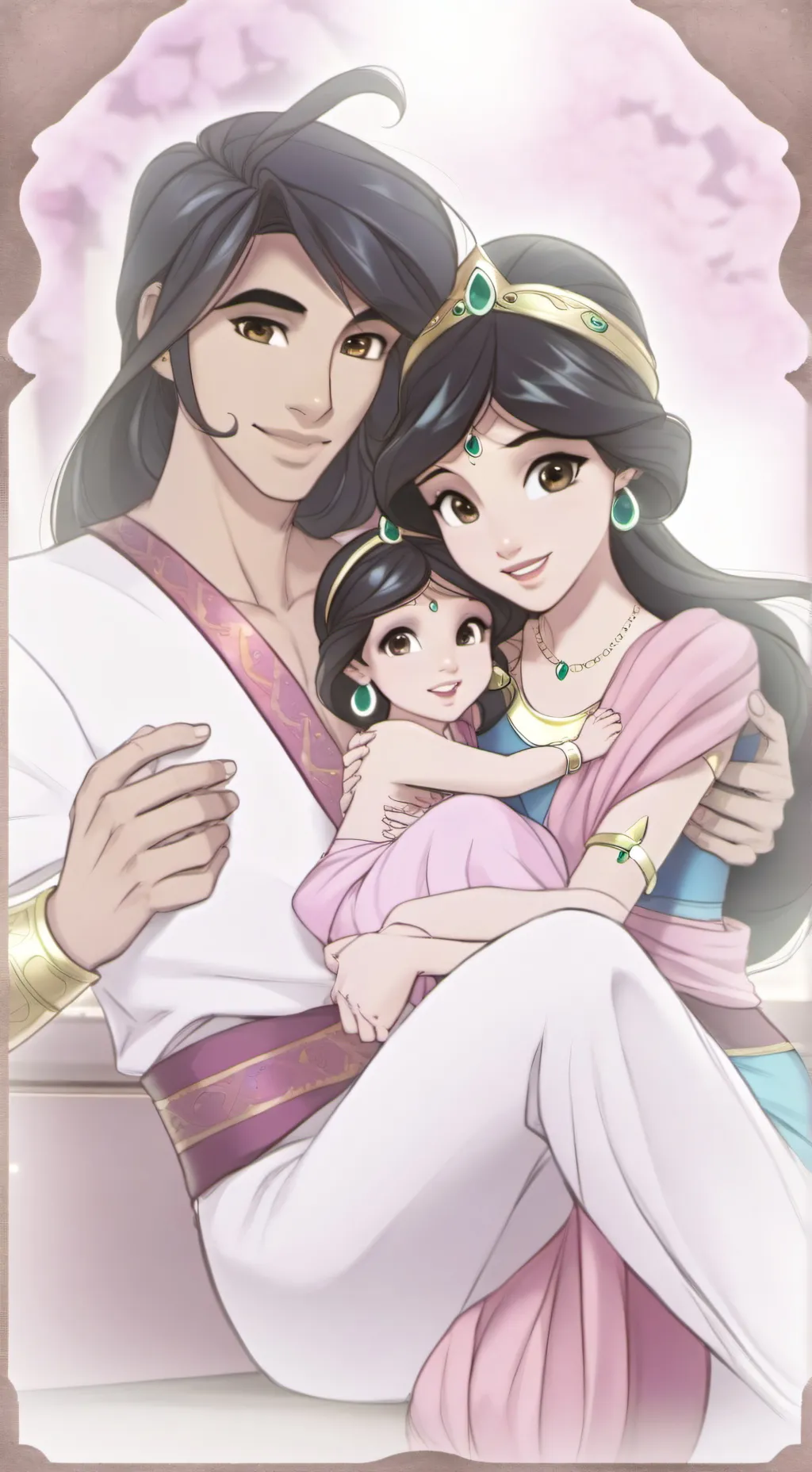 ai character: Jasmine aladdin zo background
