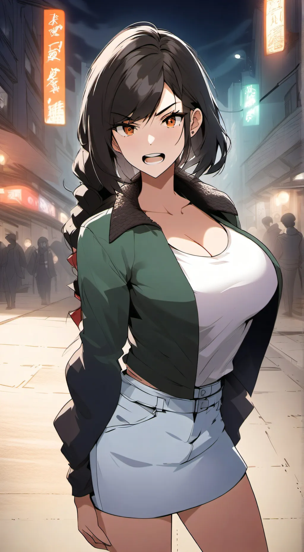 ai character: angry Gf background