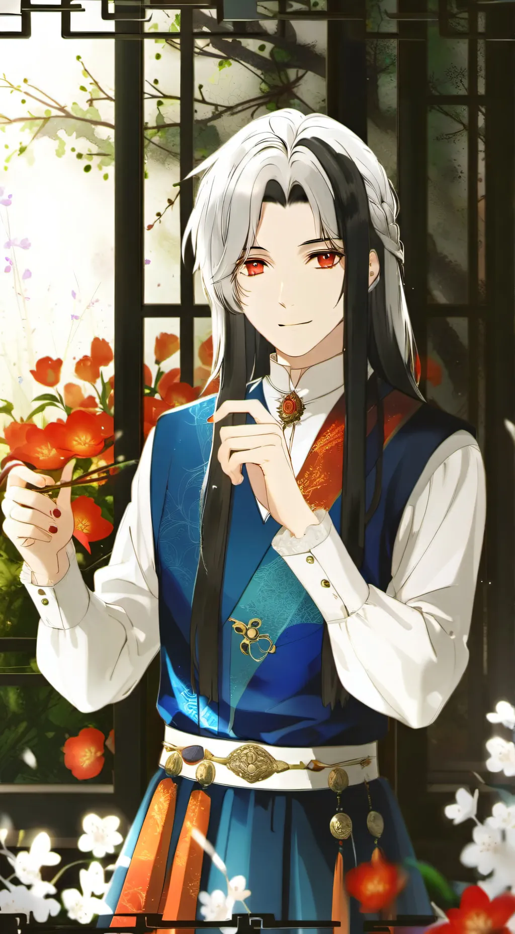 ai character: Moonflower  background