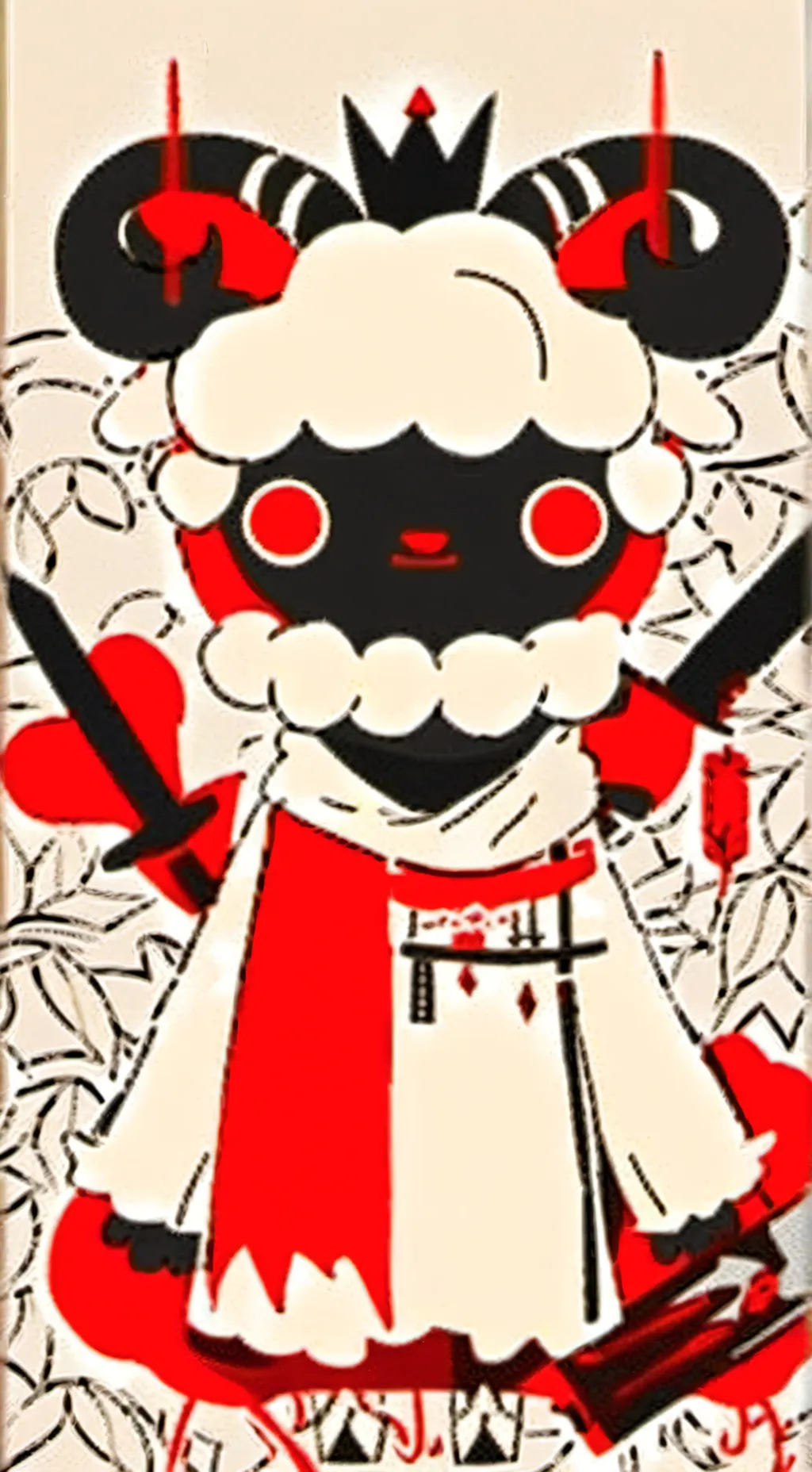 ai character: Lamb background