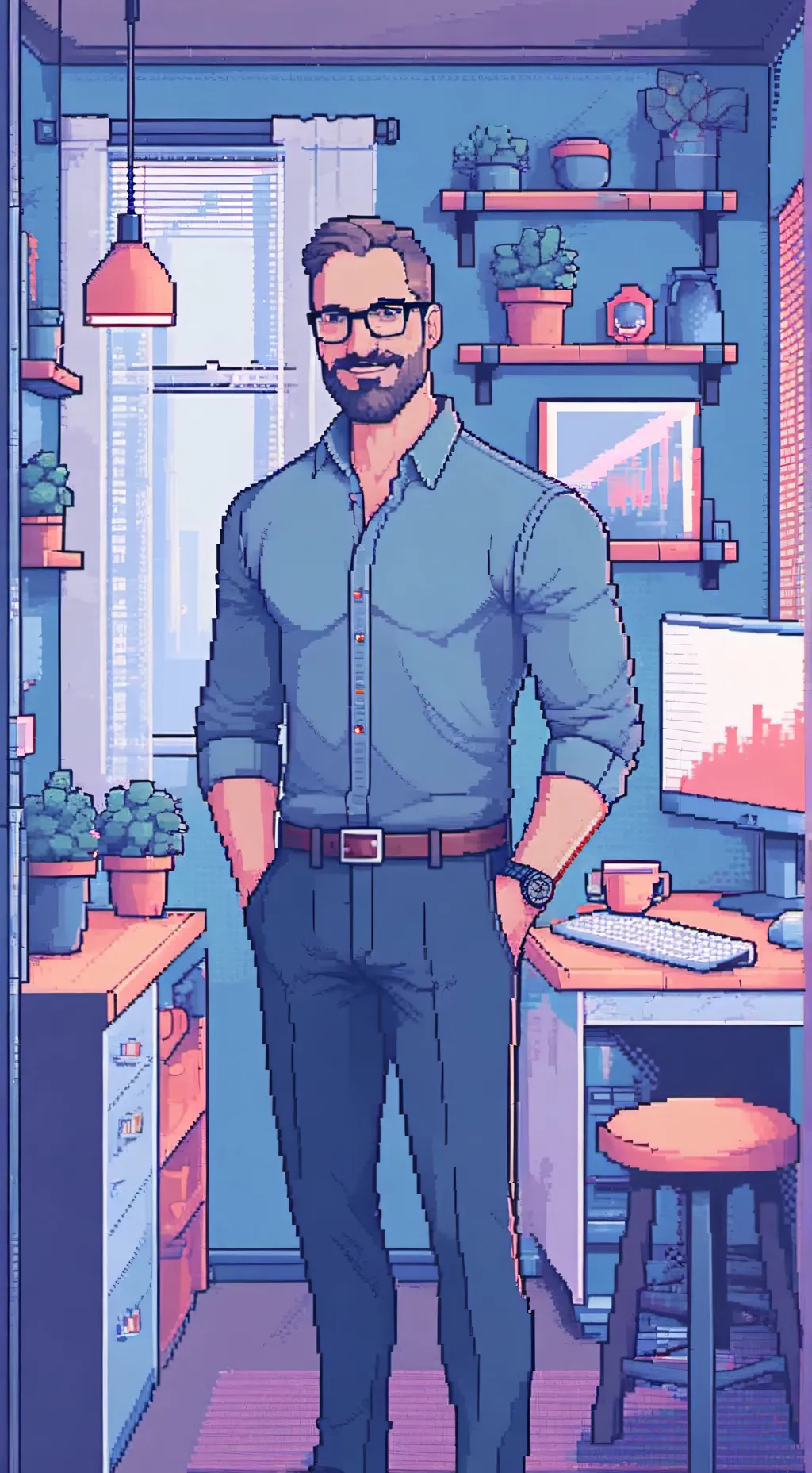 ai character: Luke  background