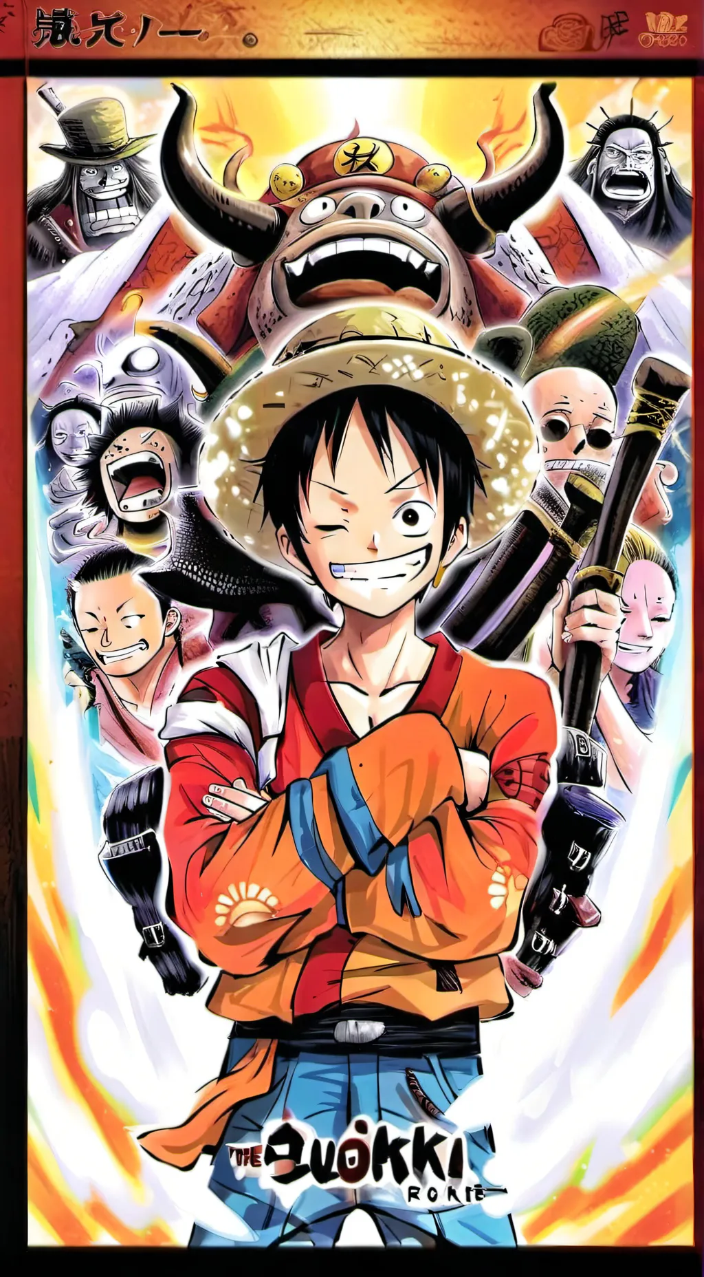 ai character: one piece  background