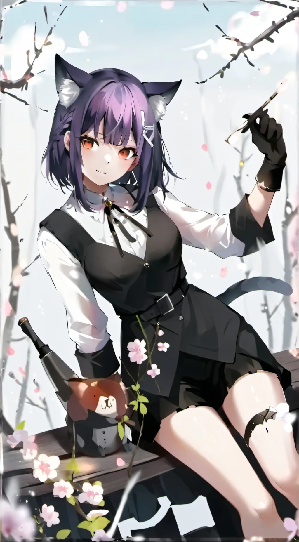 ai character: Rosy background