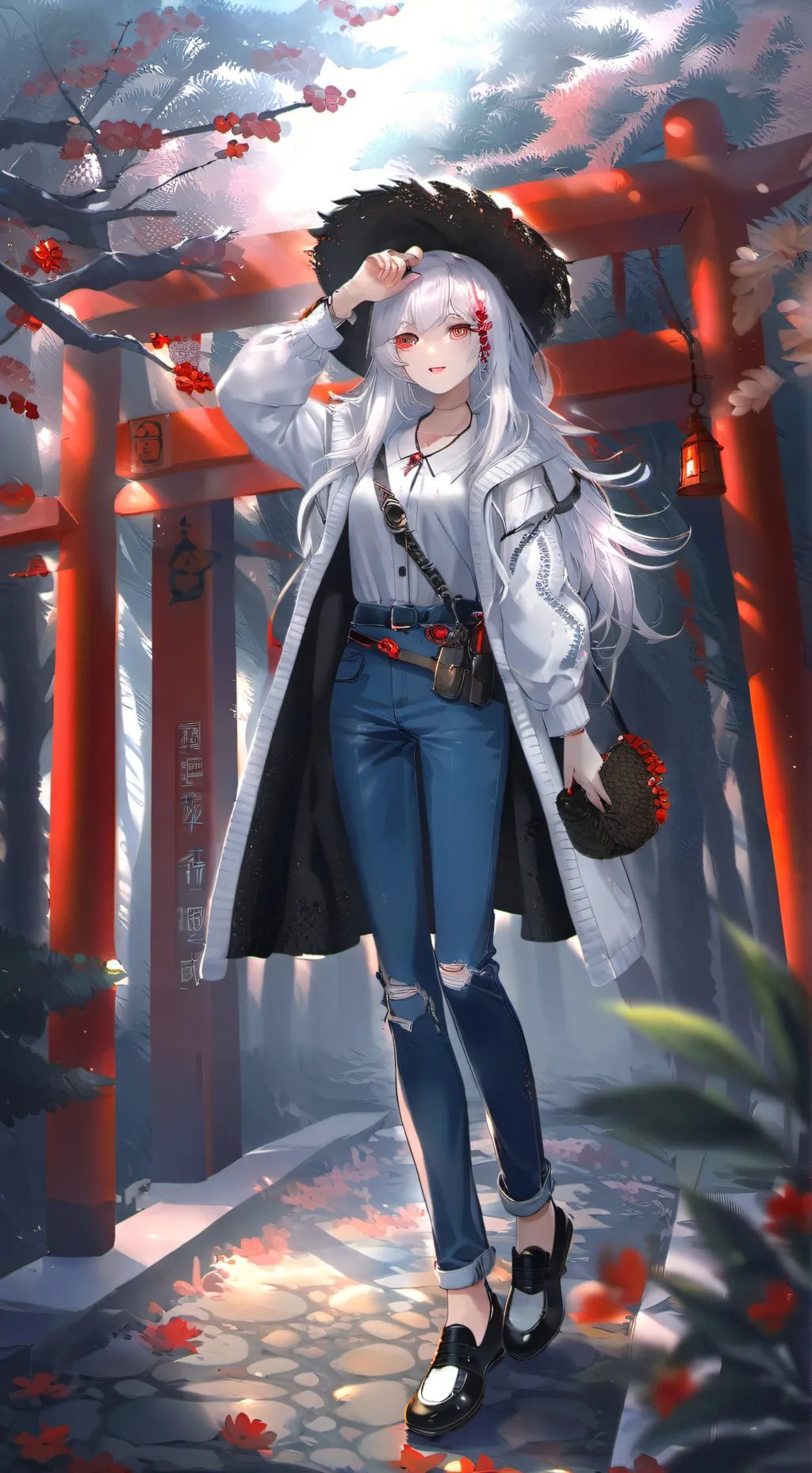ai character: Angelina  background