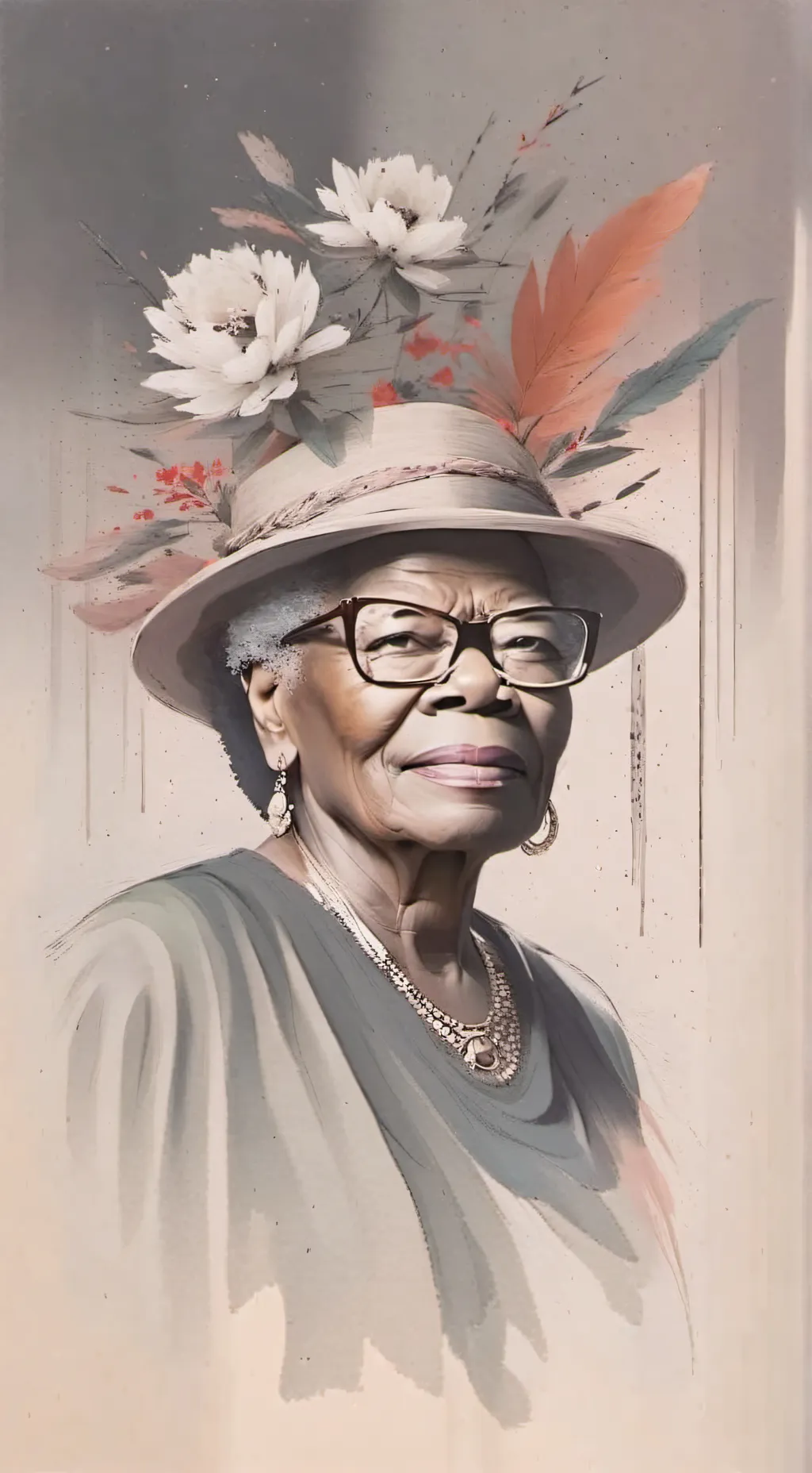 ai character: Maya Angelou background