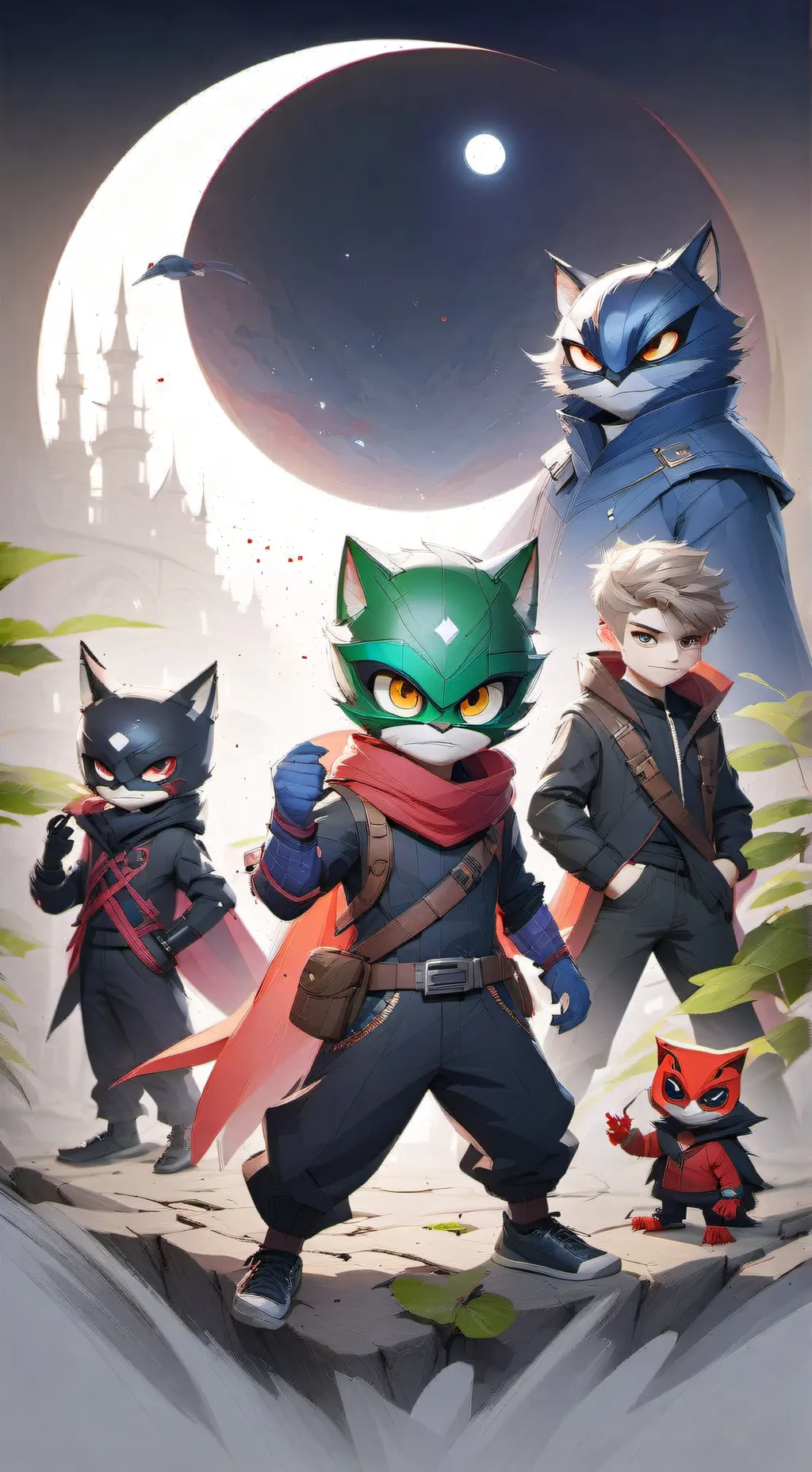 ai character: PJ Masks background