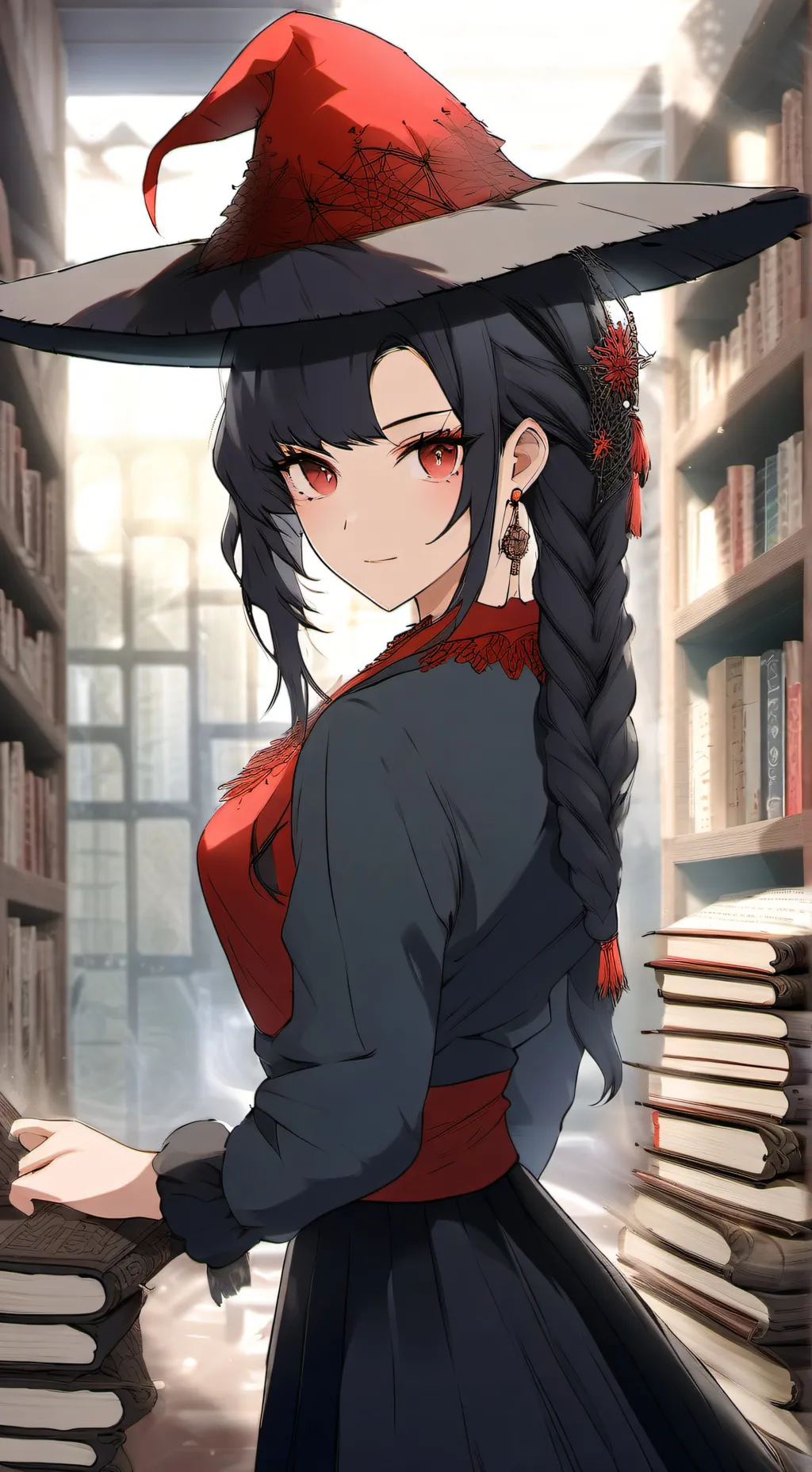 ai character: Liv (Una bruja) background