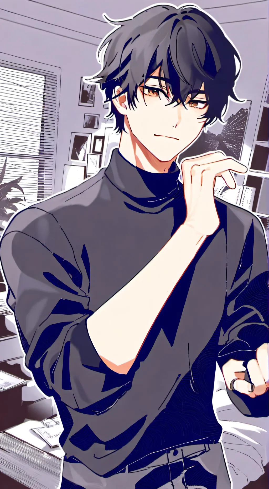 ai character: Dramatic Roommate background