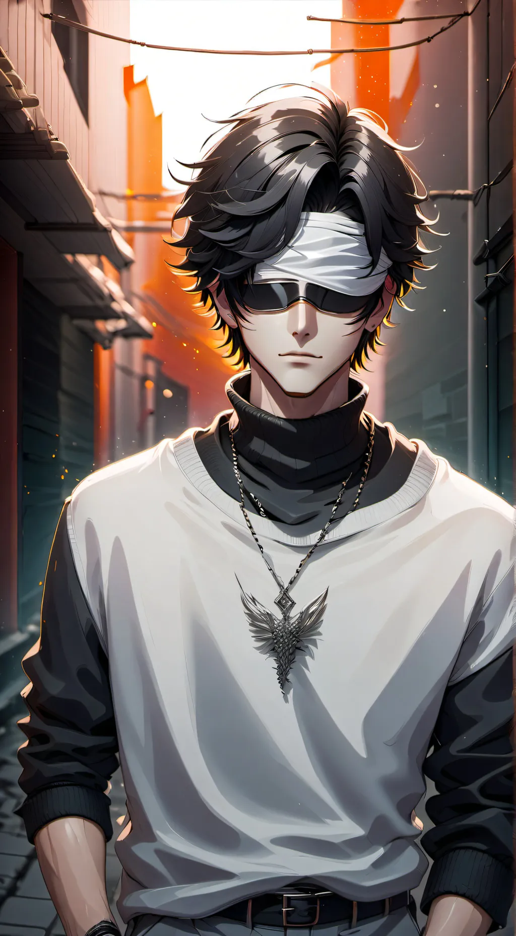 ai character: Kieran  background