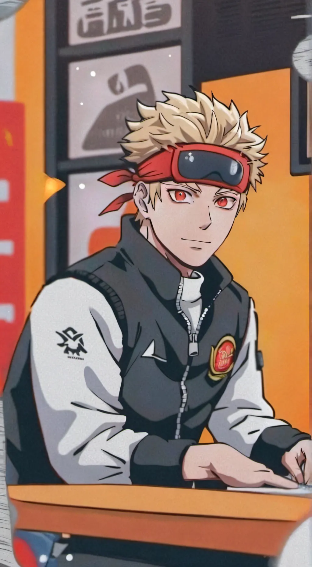 ai character: Naruto flor 💜 background