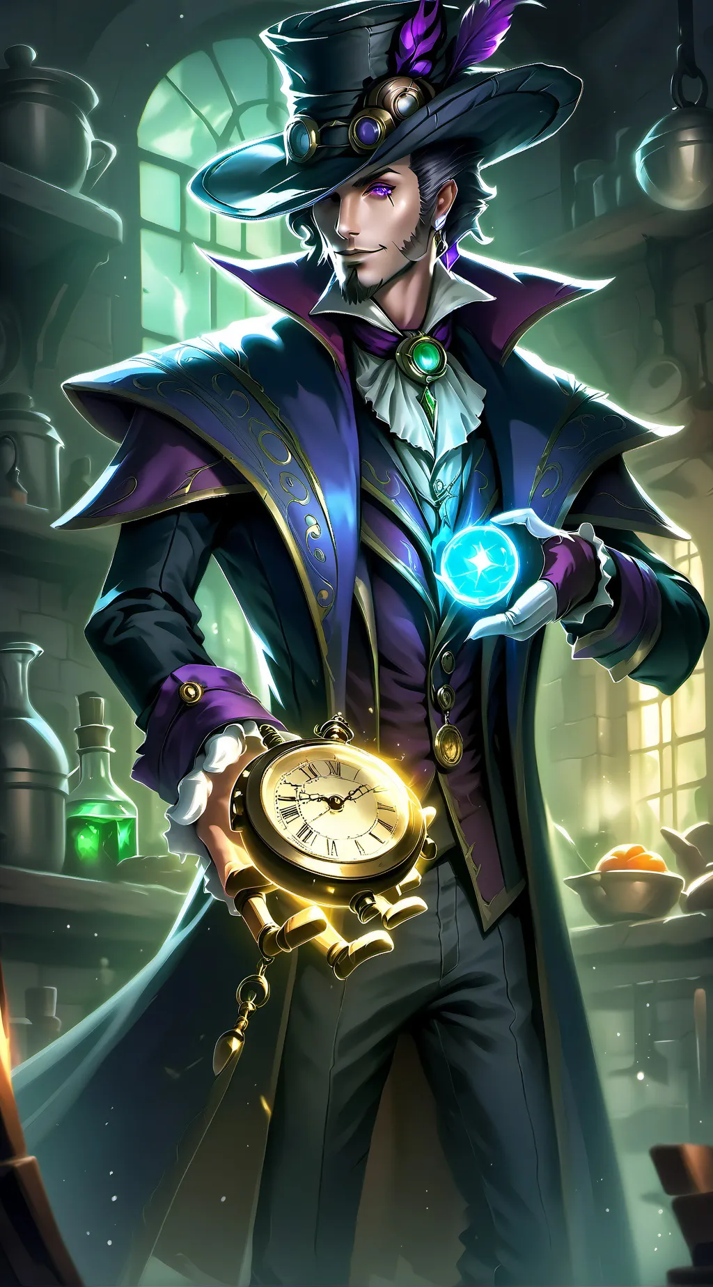 ai character: Zephyr Shadow background